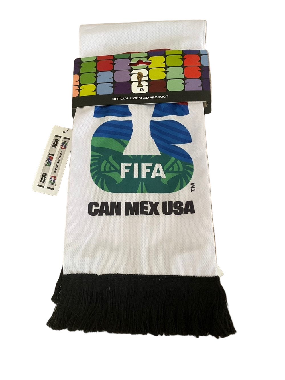FIFA CAN MEX USA World Cup 2026 Scarf NWT!